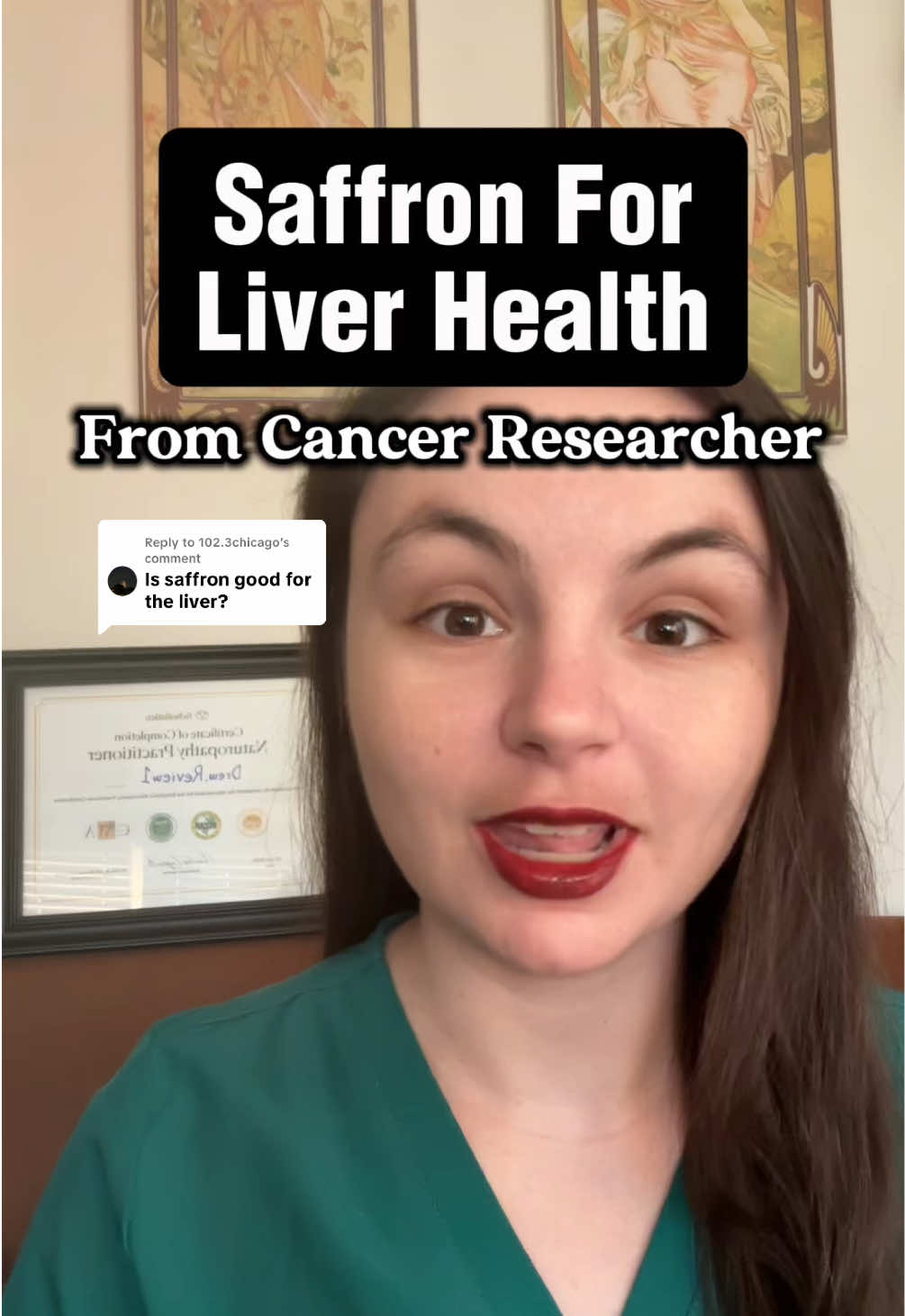 Replying to @102.3chicago here’s how saffron can benefit liver health! #saffron #saffronbenefits #liverhealth #over40 #holistichealth 