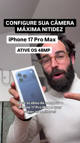 Comenta como ficou sua câmera depois desses ajustes ! 📸 Acabou de comprar o iPhone 17 Pro Max ( ou 17 Pro )? Faz isso AGORA! O iPhone vem configurado de fábrica pra economizar espaço… 👎 Mas se você quer tirar fotos em 48MP e gravar vídeos de cinema, precisa mudar isso nos ajustes! Veja o passo a passo: ⚙️ Ajustes > Câmera 🎥 Gravação de vídeo: → 4K a 30 fps → Desative “FPS Automático” → Modo Cinema: 4K a 30 fps → Câmera lenta: 4K a 120 fps 📸 Fotos em 48MP? Só se ativar! → Formato: Alta Eficiência - Ative Controle de Pro Raw e resolução - Formato - JPEG XL Lossless → Ative o Apple ProRes em HDR ou LOG → Ative “Preservar ajustes” (todos!) 🧠 Extras que melhoram MUITO: → Use botão de volume pra tirar série de fotos → Ative grade e indicadores → Desative retrato no modo Foto → Desative “Priorizar captura mais rápida” ✨ Estilo Fotográfico: → Use o novo estilo Brilhante, lançado com o iPhone 17 → Ative o ícone “48MP” dentro da câmera manualmente 🚀 Pronto! Agora suas fotos e vídeos vão ficar com qualidade PROFISSIONAL. 💬 Comenta aqui: como ficou a câmera depois dessas dicas? 🔁 Compartilhe com quem ama tirar fotos com iPhone 💾 Salva esse post pra configurar depois #iPhone17ProMax #CameraiPhone #iOS26 #camerasettings #configuracaodecamera 