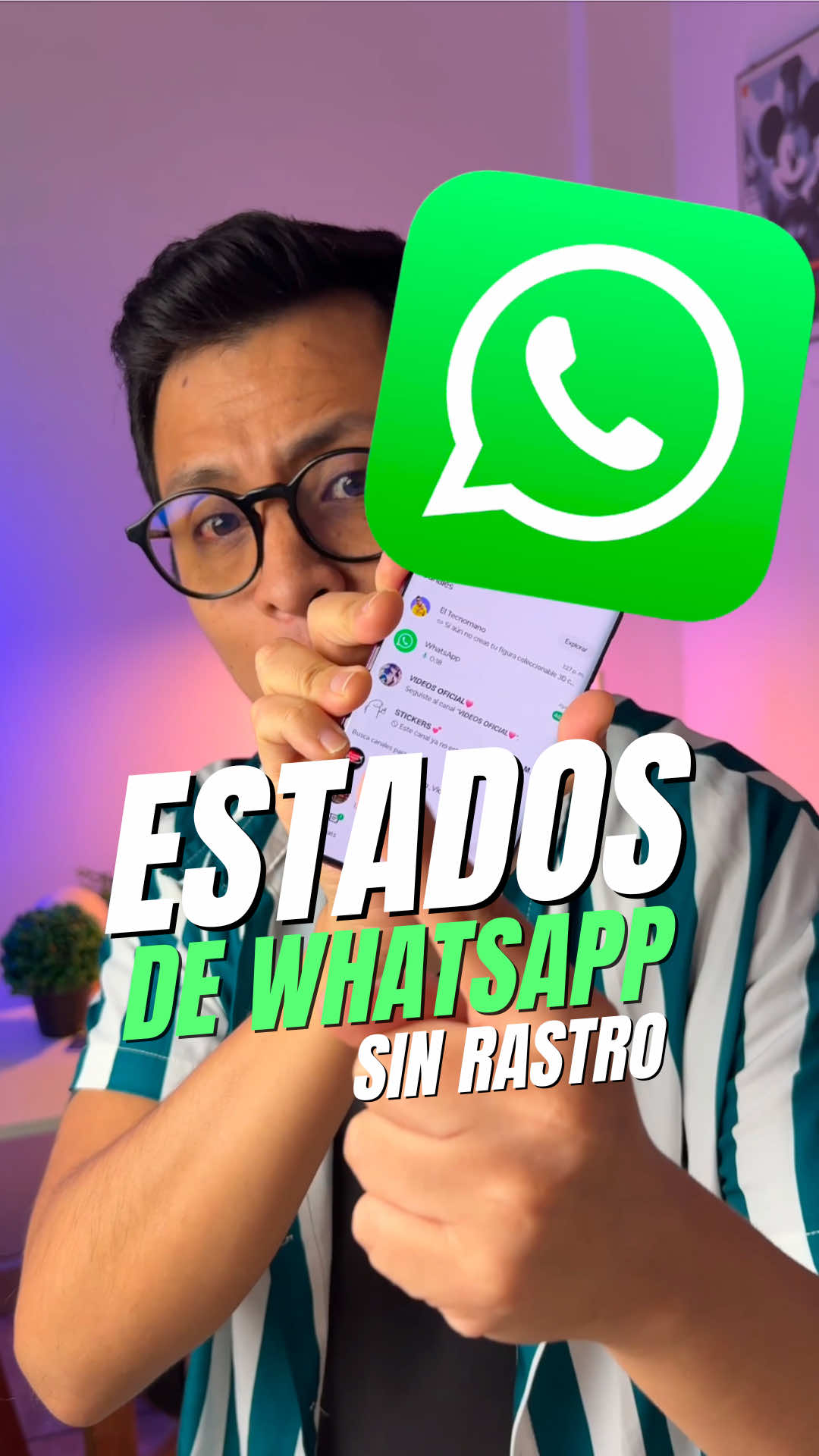 Mira los Estados de WhatsApp sin que lo sepan 📲👀 #trucosdeWhatsApp #EstadosdeWhatsApp #WhatsApp #whatsapptricks 