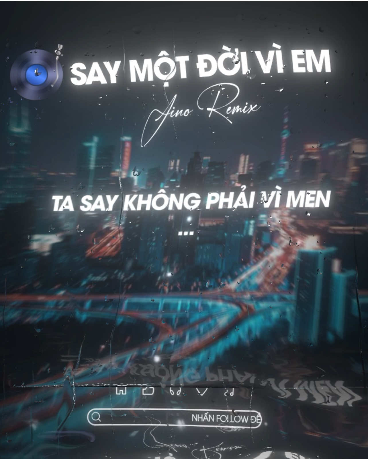 Ta say không phải vì men, Mà vì em, yêu quá nên quên... #music #lyrics #remix #fyp #fly 