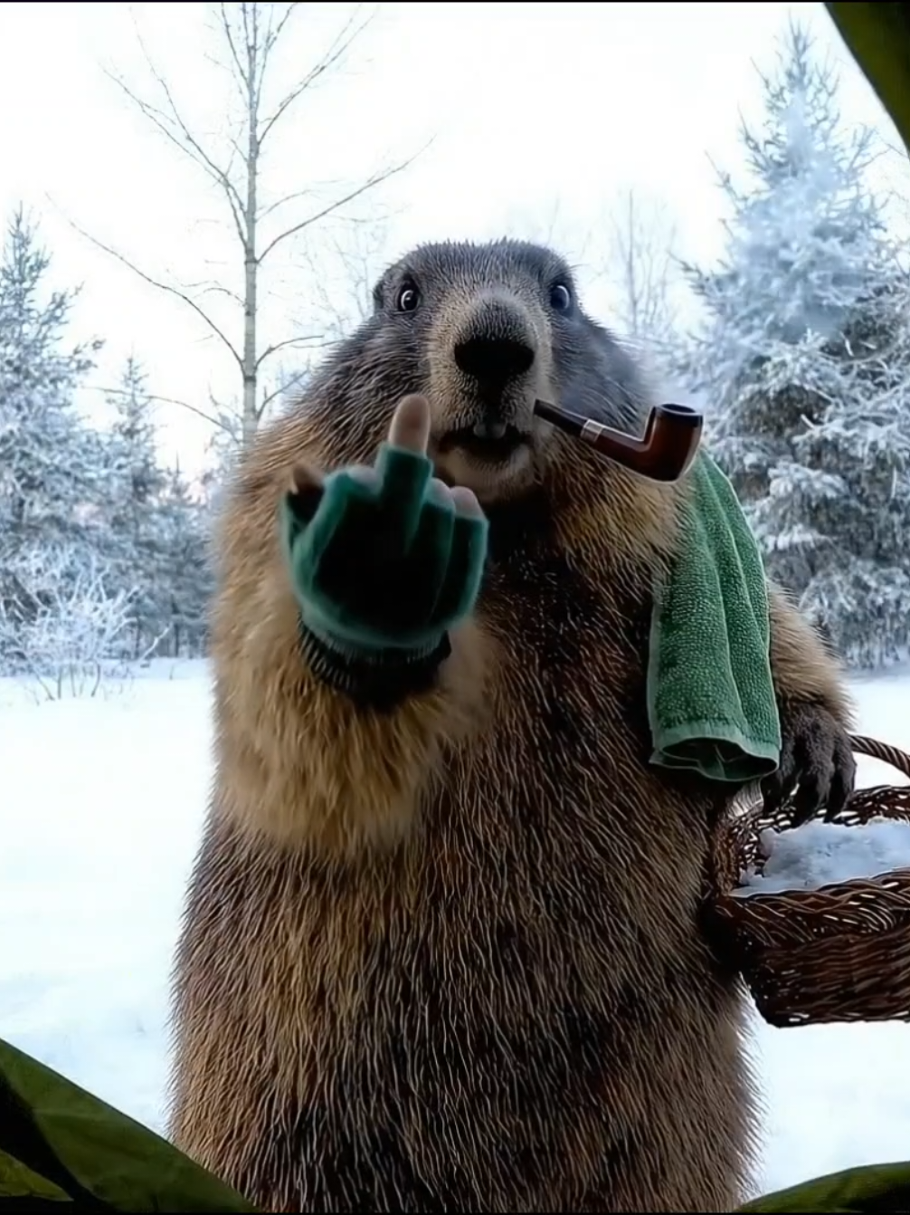 Don't just play, quickly get me something to eat.🎃 别光玩了，赶紧给我整吃的去🎃 #marmot 