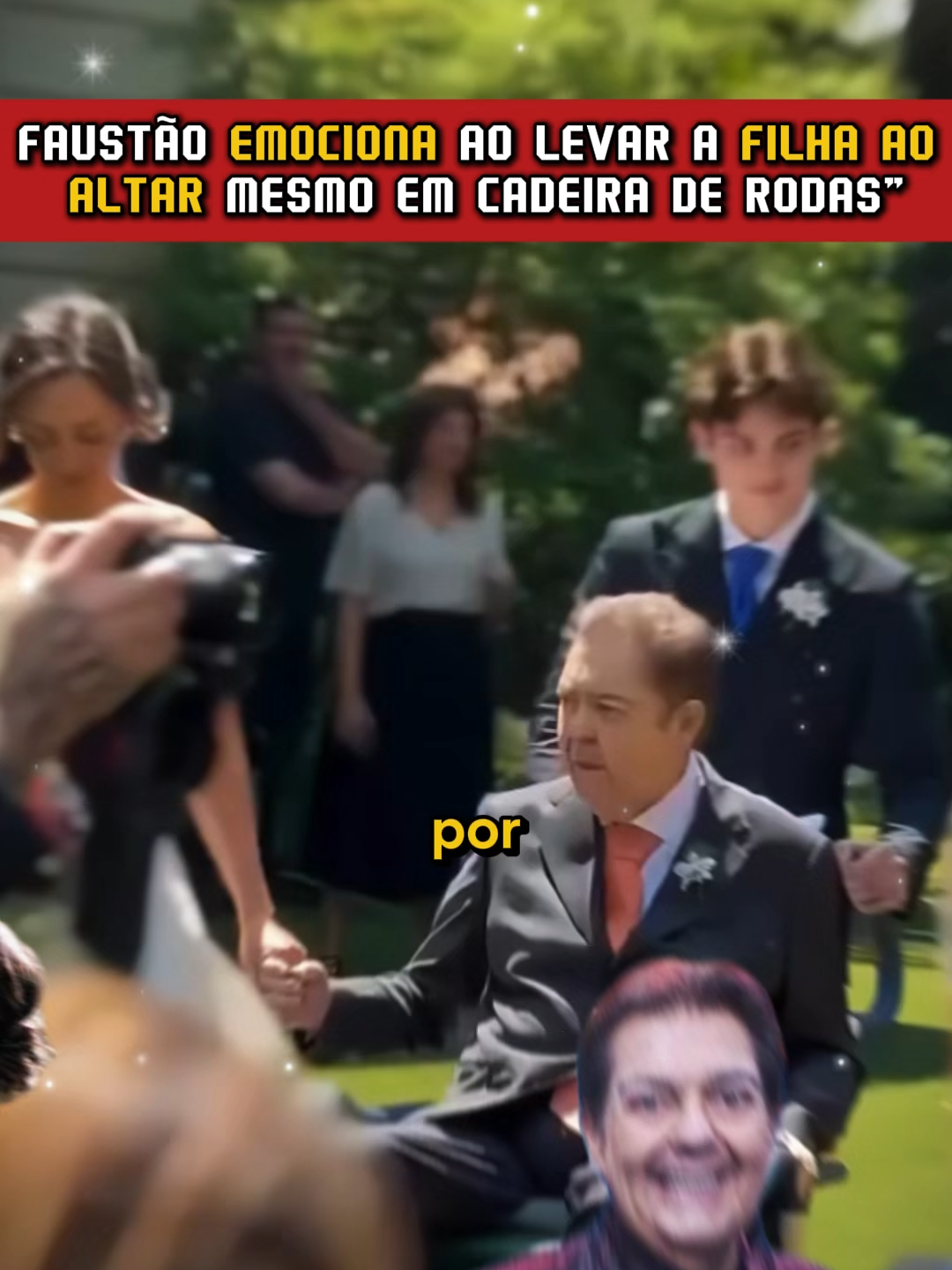 Faustão casamento | Faustão filha Lara | Casamento Lara Faustão | Faustão leva filha ao altar | Faustão cadeira de rodas #faustão#lara#casamento#paiefilha