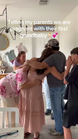 We would tell them no kids until we turn 30 lol 😭😭we’re 23 😂#pregnancyannouncement #pregnanttiktok #grandparents #firstgrandbaby #pregnancyjourney 
