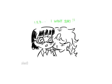 hopefully drawing yuri will take me out of beimg shadowbanned pls yuri powers activate also i recently just got into slushynoobz they funny ash #tgswiiwagaa #greenyuri #fyp #yuri #wlw 