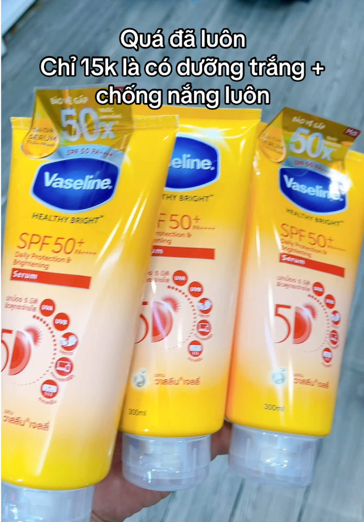 Dưỡng Thể Vaseline 50x , dưỡng thể chống nắng 50x, dưỡng thể trắng da vaseline #vaseline50x #duongthetrangda #duongthechongnangvaseline #xuhuong 