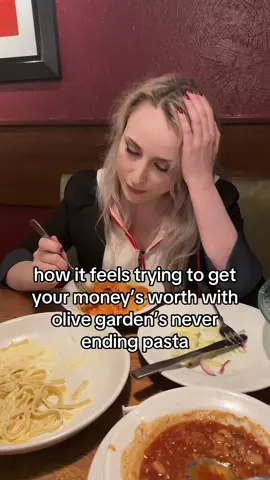 i over estimated how much i would be able to eat but i’m happy never ending pasta is back - #olivegarden 