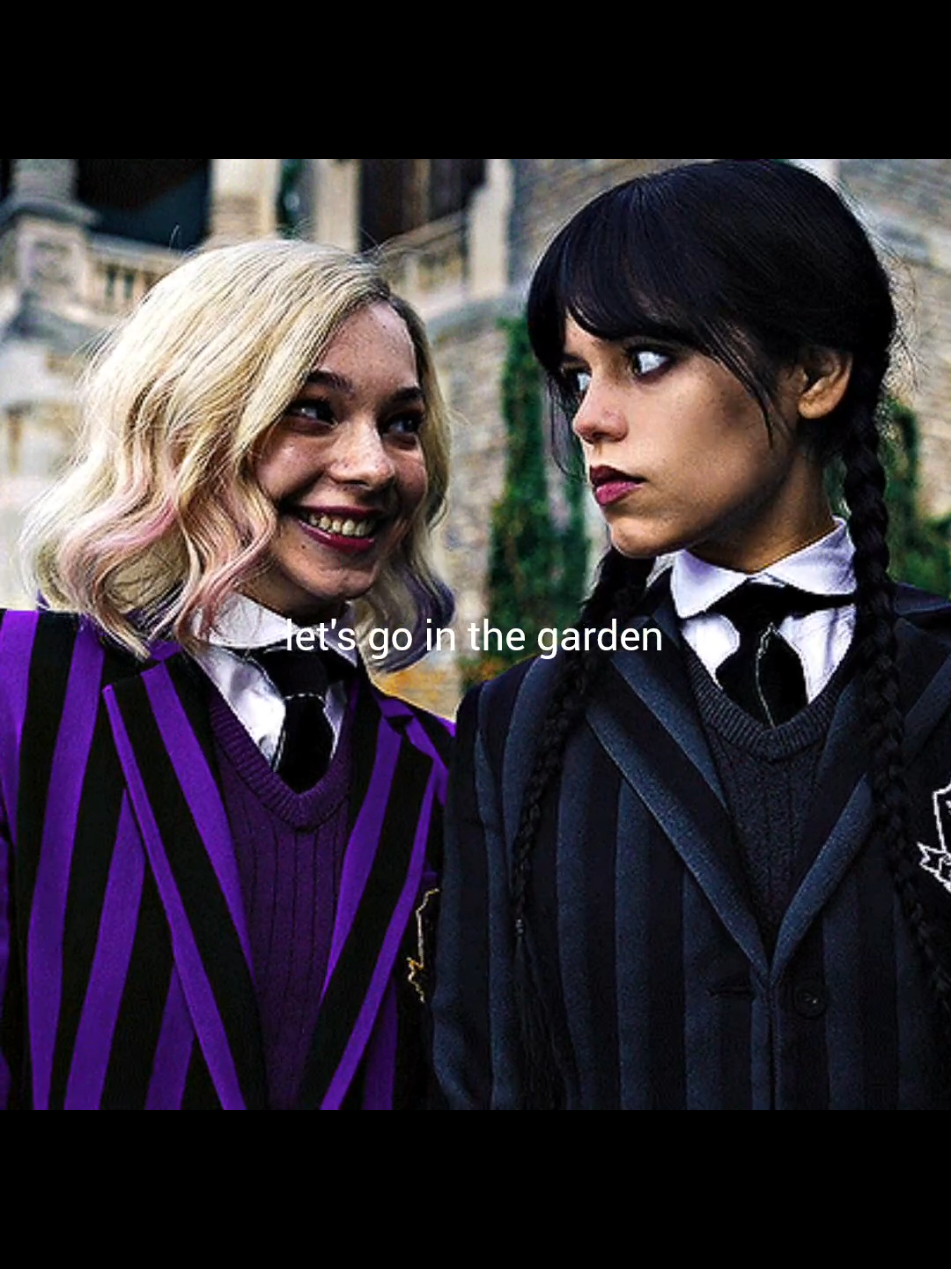opposites 🩷🖤 #wenclair #wednesday #jennaortega #adventuretime #wednesdaynetflix 