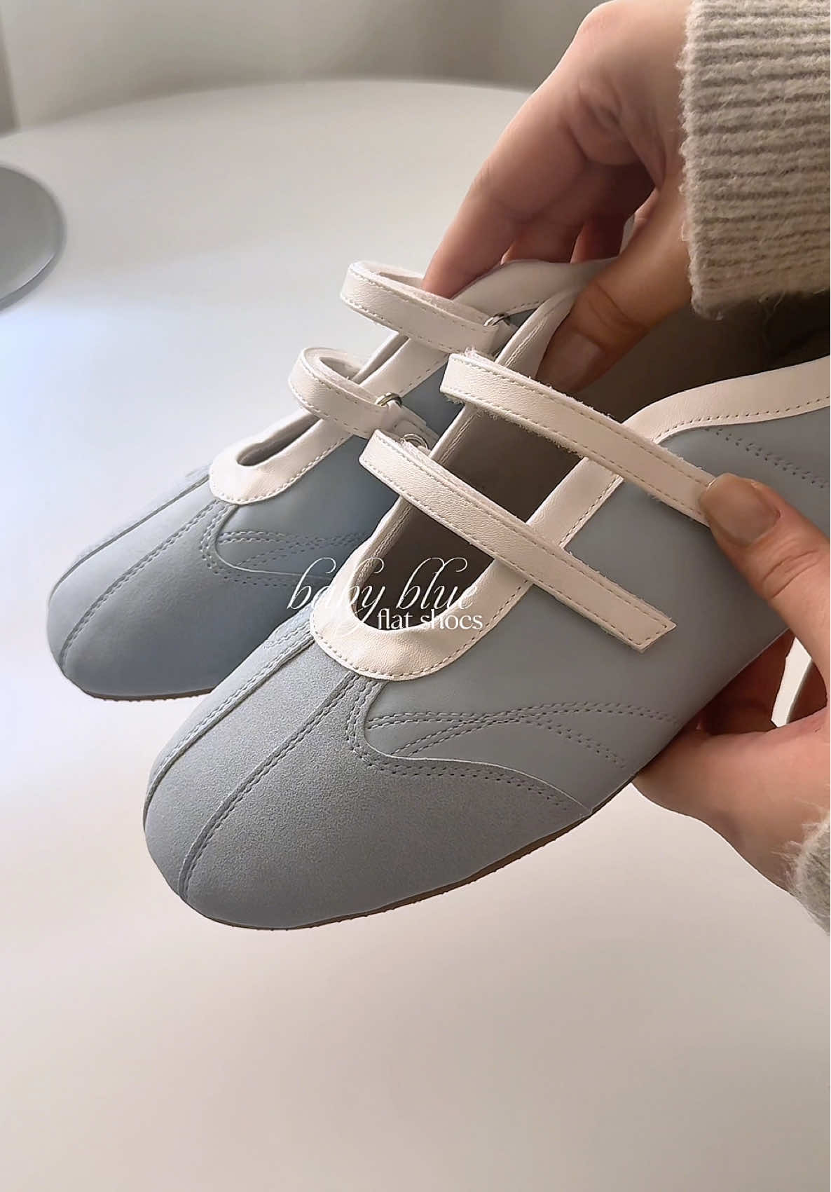 baby blue ballerina shoes #shoes #shoesforwomen #flatshoes #shoeslover #fyp  