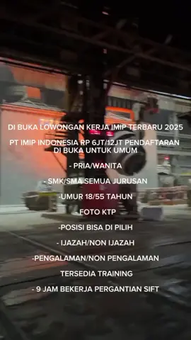 lowongan kerja PT imip #lowongankerja #morowali #fyp #fypage #ptimipmorowali 
