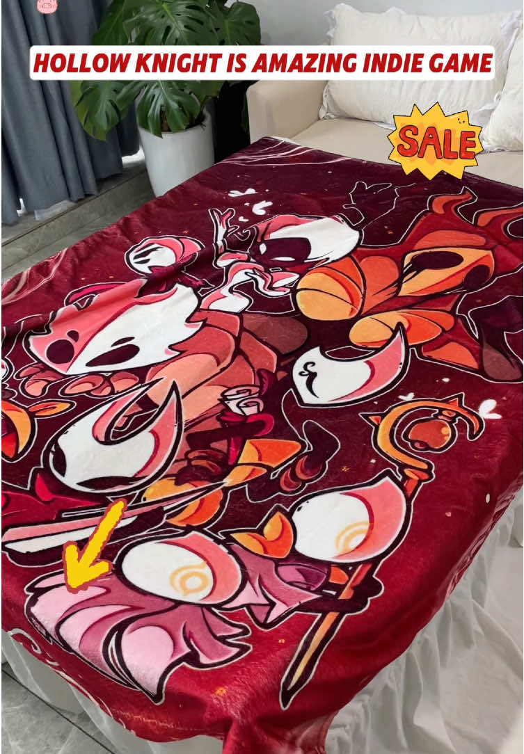 we got a hollow knight blanket before silksong 🤡 #hollowknight #hollowknightsilksong #hollowblanket #TikTokShopRestock 