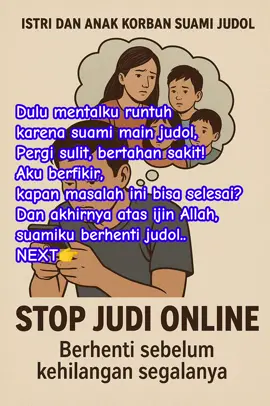 Aku pernah berada di titik mengerikan, pergi sulit, bertahan sakit.. yuk sharing, kamu ga sendirian mom!!! #stopjudi #berhentisebelumkehilangan 