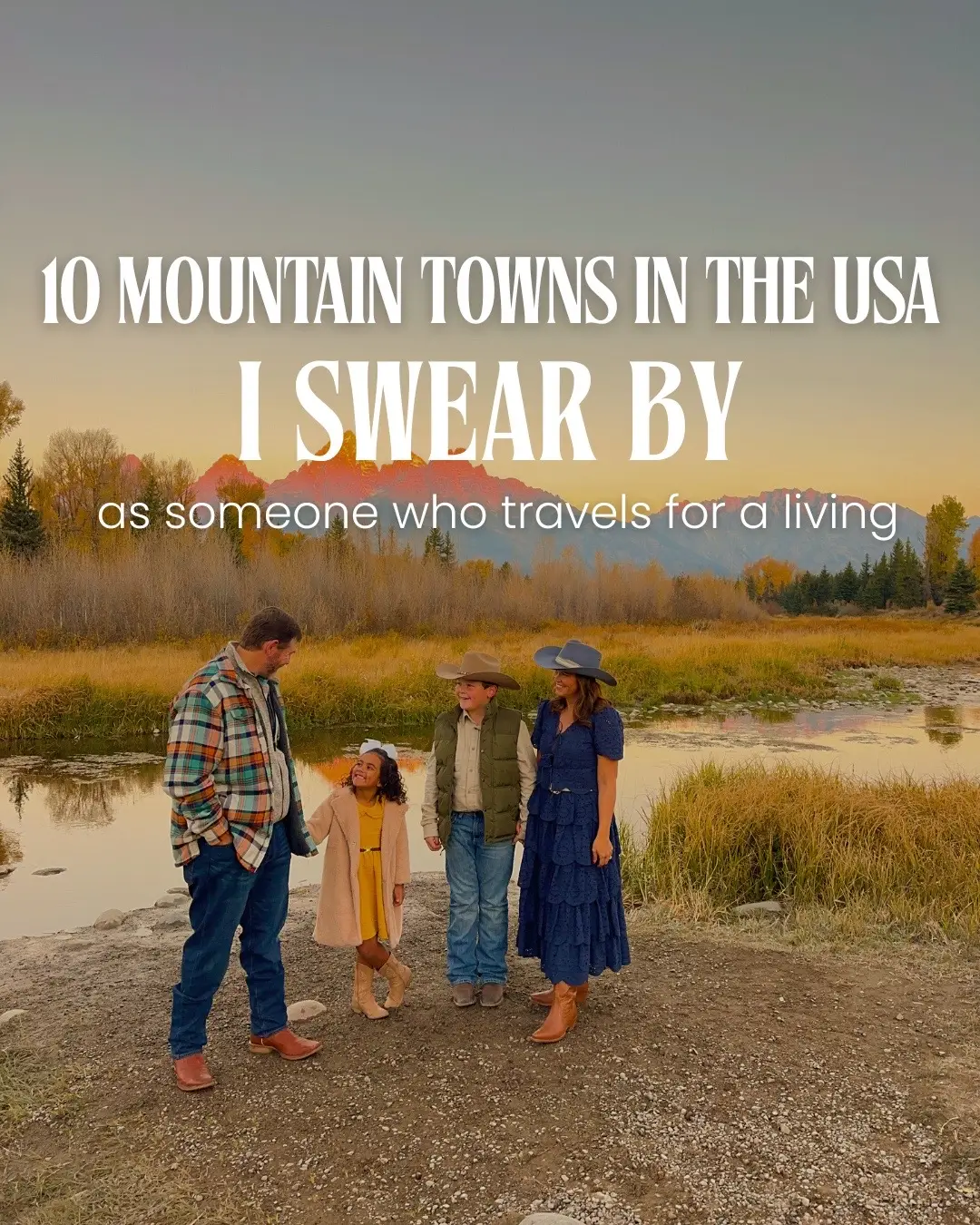 📌save this post for ideas for your next vacation. Needing some travel inspiration on unique, mountain town destinations that you don't need a passport to visit? Here are 10 mountain town destinations in the USA that I swear by, meaning these are the destinations that I never get tired of and will continue to visit over and over again. We love visiting mountain towns, more so than any other type of destination! There is just something magical and calming about mountain town vacations in the USA. You don't feel rushed or overwhelmed. You can take the time to relax, slow down and enjoy the natural beauty of our country! Giving you 10 destinations that my family and I love to visit for a mountain getaway. All 10 of these U.S. mountain towns are special in their own way and offer different experiences, landscapes, adventures and vacation types, but all offer those beautiful scenery vibes. Which ones have you visited and which ones do you want to check off of your bucket list? #travelinspo #usadestinations #beautifuldestinations #usatravel #vacationideas 