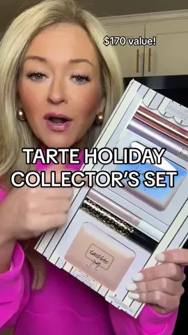 LIMITED EDITION TARTE holiday collector’s set!!! Knock out multiple Christmas gifts in this one set! 2 mascaras, 2 lips and 2 eyeshadow palettes! #tarte #giftsforher #makeup #momsofteens #girlmom #tartemascara #tartebundle #maracujajuicylip #christmasgiftsforher #christmasgiftsfordaughter #makeuptok #tartecosmeticsholidaygiftset #giftset #giftsets #bestgiftsforher 