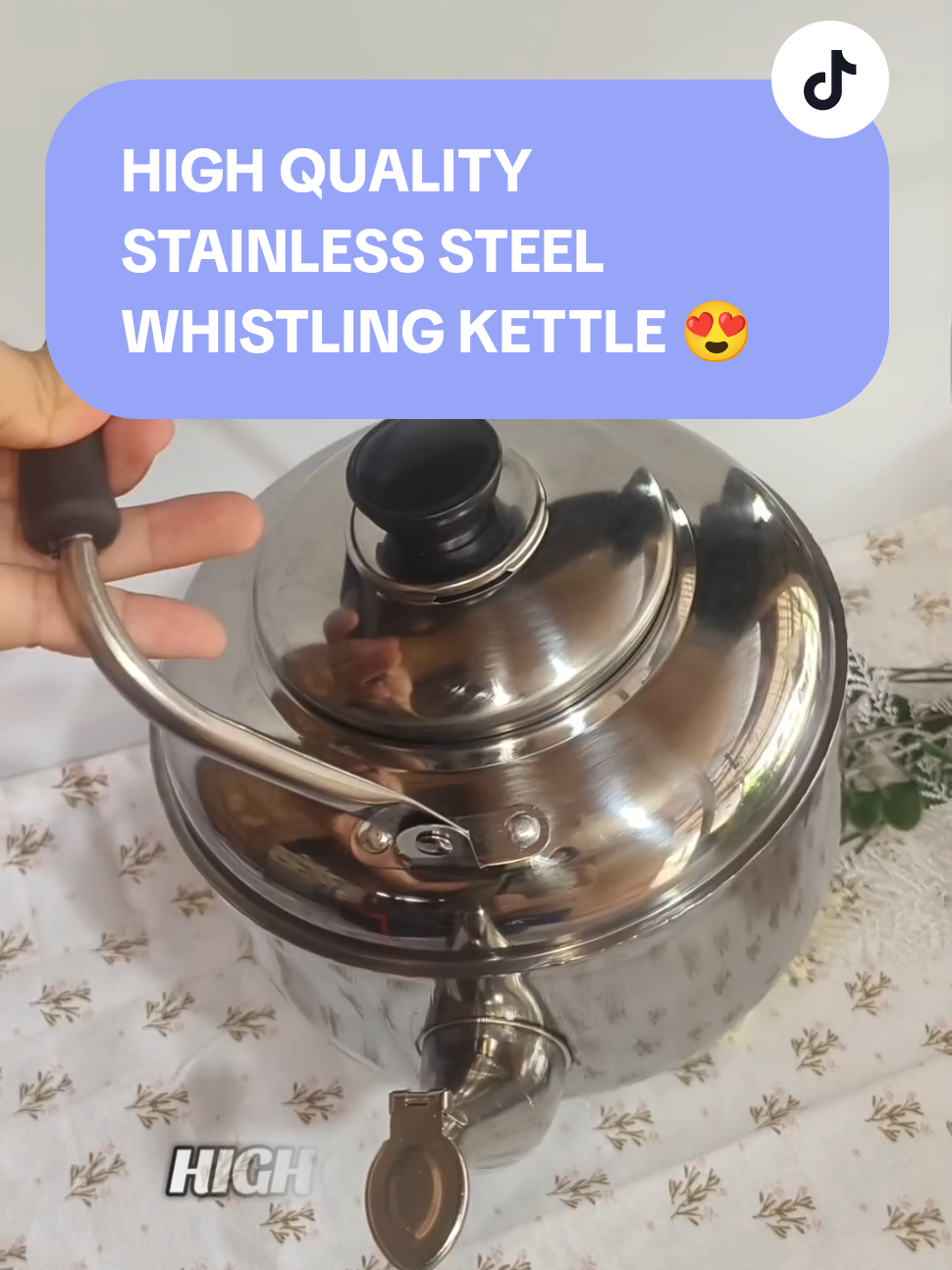 High quality stainless steel whistling kettle, matibay at makapal. 3 liters. check out na✅❤️ #whistlingkettle #takure #stainlesssteel #highquality #fyp 