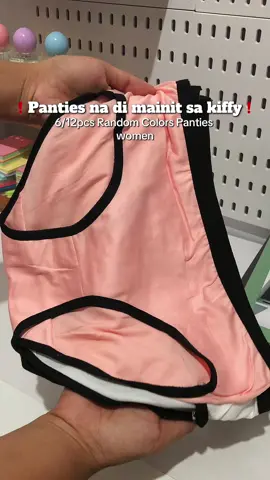 6/12pcs Random Colors Panties women cotton underwear ❗️❗️❗️ ang comfy di mainit sa kiffy! #panties #underwear #underwearforwomen #fypviralシ 