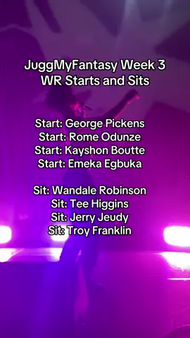 WR Starts and Sits #fantasyfootball #nfl #football #widereciever #football 