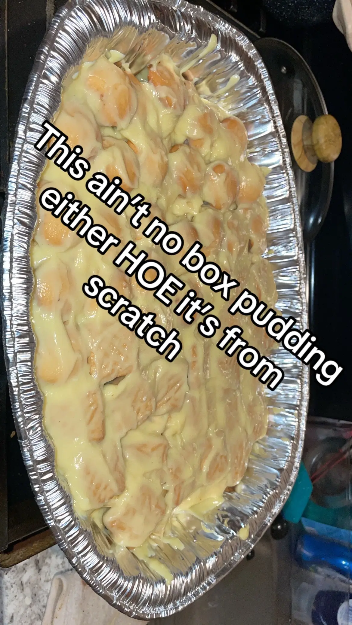 Homemade Banana Pudding From Scratch ion do that box instant shit 