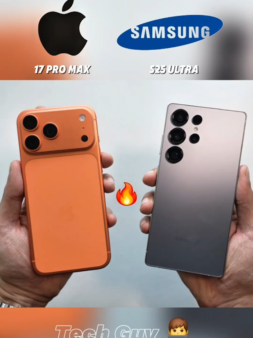 iPhone 17 Pro Max vs Samsung S25 Ultra 🔥SpeedTest Comparison:🥀🔥#foryoupage #iphone #apple #samsung #speedtest 