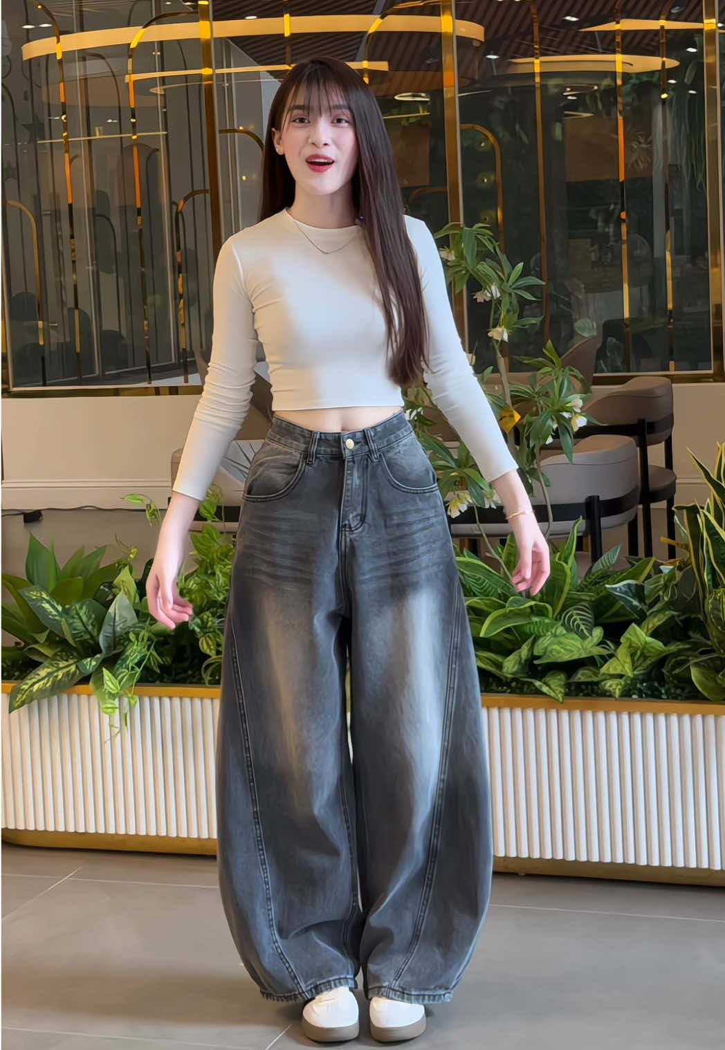 Quần suông#quanjean #quanongrong #tinhxinhclothing 