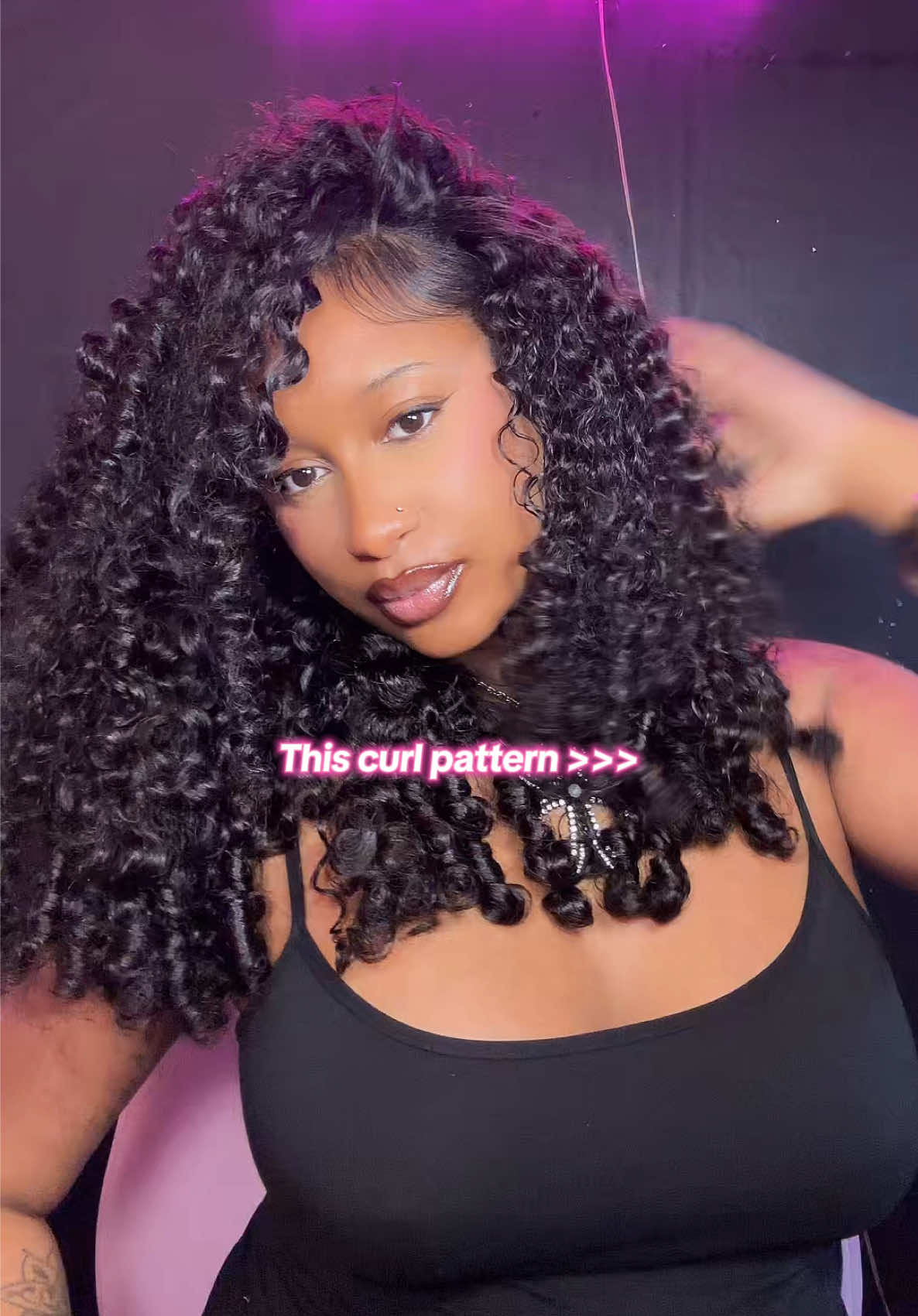 Sooo obsessed 😍🎀 @ISEEHAIR #fyp #foryoupage #burmesecurly #hairstyle #hairinspo #wiginstalltutorial #tutorial #halfwig #halfwiginstall 