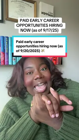 and we’re back with another round of early career opportunities hiring now! #earlycareer #jobhunting #entryleveljobs #theninthsemester 