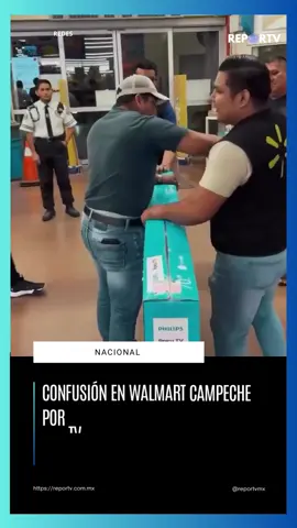 #Viral 🫣😱| En una sucursal de #Walmart en #Campeche, una pantalla de 70 pulgadas apareció en el sistema con un precio de 547 pesos, lo que llevó a un cliente a intentar adquirirla. Tras concretar la compra, empleados del establecimiento intentaron impedir que se llevara el producto, presuntamente para retenerlo debido al error de precio. 👉La situación escaló hasta requerir la presencia de la policía, que intervino y detuvo al comprador. El caso ha generado debate en redes sociales sobre los derechos del consumidor y la obligación de las tiendas de respetar los precios exhibidos.