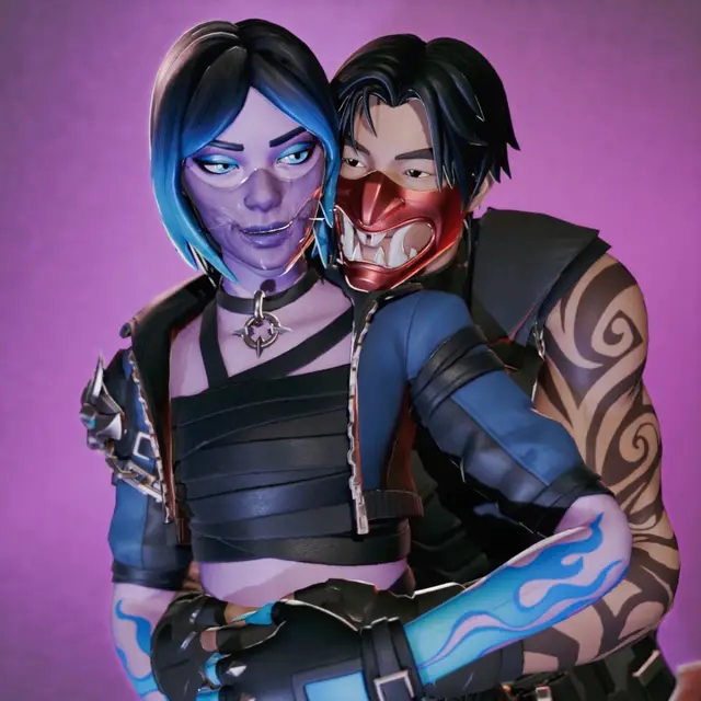 My new favorite skins I love together 🥹 They just perfectly go together! Tysm for the render @W X L F 🤭❤️ #foryoupage #foryou #fortnite 