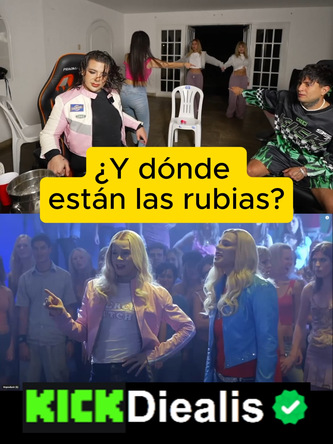 ¿Y dónde están las rubias? #diealis #foryoupage #viral #patada #parati #fyp #humor @diealis1