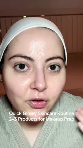 Glowy skincare routine in minutes ⏰ the easiest prep before makeup — perfect for busy mornings or errands. Products:                                   @TIRTIR Inc. Milk skin toner                     @TORRIDEN US Dive in Soothing cream                                 @laneige_us  Lip mask           #skincareprep #glowyskin  #quickskincare #makeupprep #skincareformakeup                           