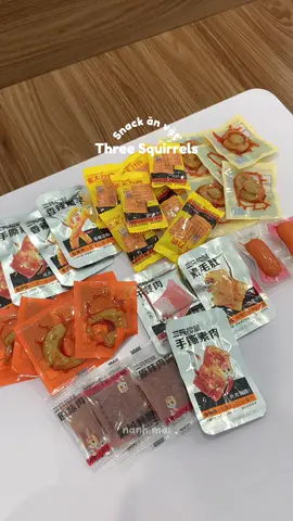 Snack ăn vặt Three Squirrels #reviewtattantathah #unboxing #threesquirrels #snack #doanvat