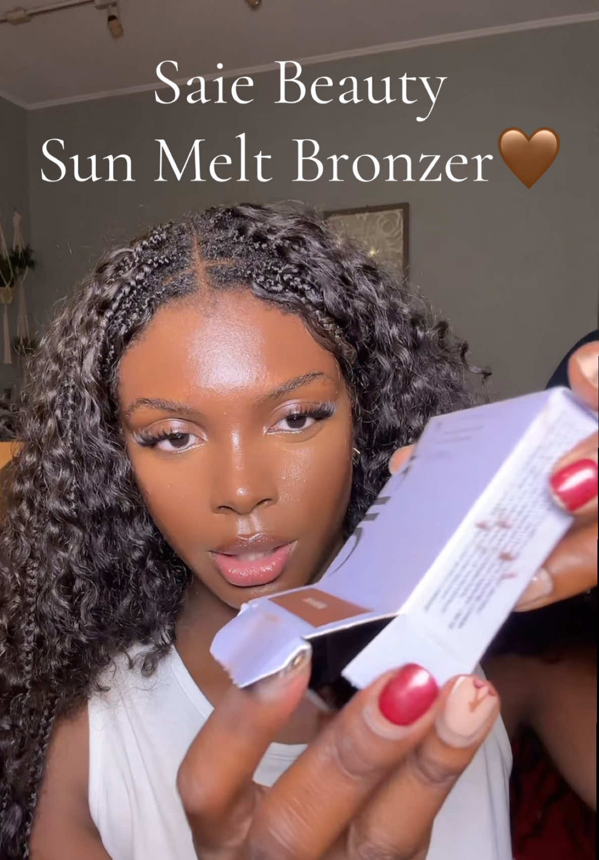 @Saie Sun Melt Cream Bronzer in Deep Bronze🫶🏾 #bronzer #saie #bronzerrecommendations #fypシ゚ #microinfluencer 