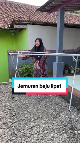 Jemuran baju lipat bahannya full stainless jadi tidak mudah karatan #jemuran #jemuranbaju #jemuranbajumurah #jemuranbajulipat #jasunhome 