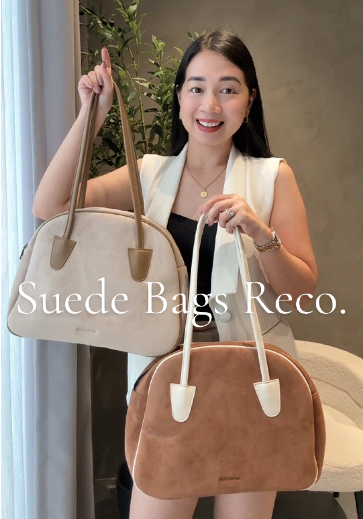 Another suede bag reco. mga sis🙋🏻‍♀️ mas bigger size to.. #suedebag #trendingbag #tiktokbag #bostanten #bostantenbag 