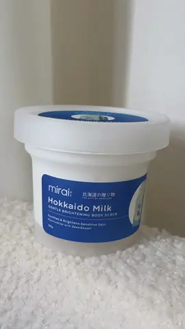 super bango and smooth ng skin after bath 🥹🫧 #mirai #bodyscrub #milkbodyscrub #miraihokkaidomilk 