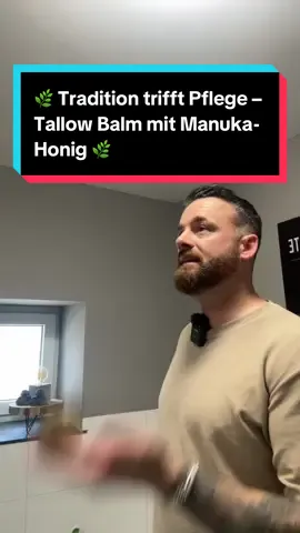Natürliche Hautpflege wie seit Jahrhunderten 💛 Mit 75 % Rindertalg, 10 % Manuka-Honig und wertvollen Ölen & Wachsen.  Reich an Vitamin E, beruhigend & intensiv pflegend,ganz ohne künstliche Zusätze.  Perfekt für Gesicht & Körper, für samtweiche Haut ✨ #Naturkosmetik  #Hautpflege #TallowBalm  #ManukaHonig  #PflegeRoutine