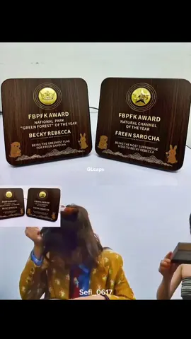 FBPFK award for the golden couple  Nation park Green Forest of the year and Natural channel of the year 🤣🤣 Freen’s reaction 🤦🏻‍♀️ @becky armstrong #srchafreen  Greenest flag and most supportive sisss  REBECCA NANNING 2025 #Becky2ndFMinNanning #freenbecky #beckyarmstrong #glcaps 