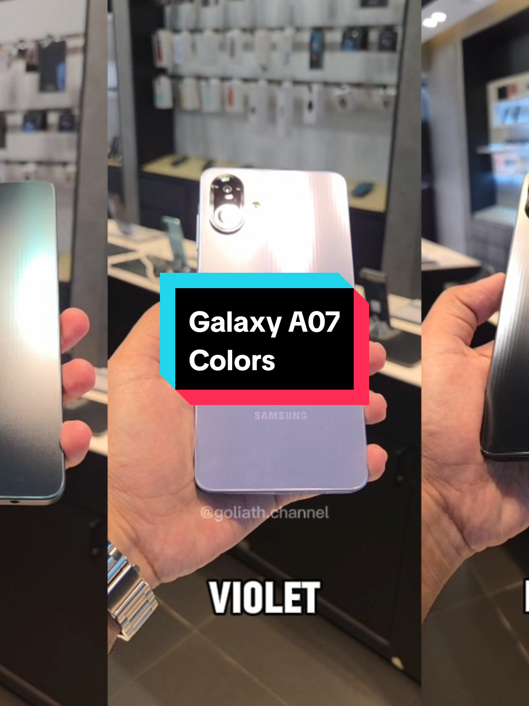 ini dia barisan warna dari Galaxy A07. keren² ya wak... 😍😍 #galaxya07 #samsunga07 #a07 #fyppppppppppppppppppppppp #goliathchannel 
