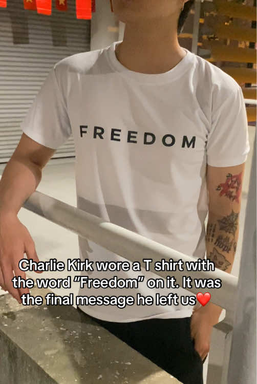 Charlie Kirk Freedom shirt❤️ RIP Charlie Kirk🔥❤️ #shirt #trending #charliekirk #politics 