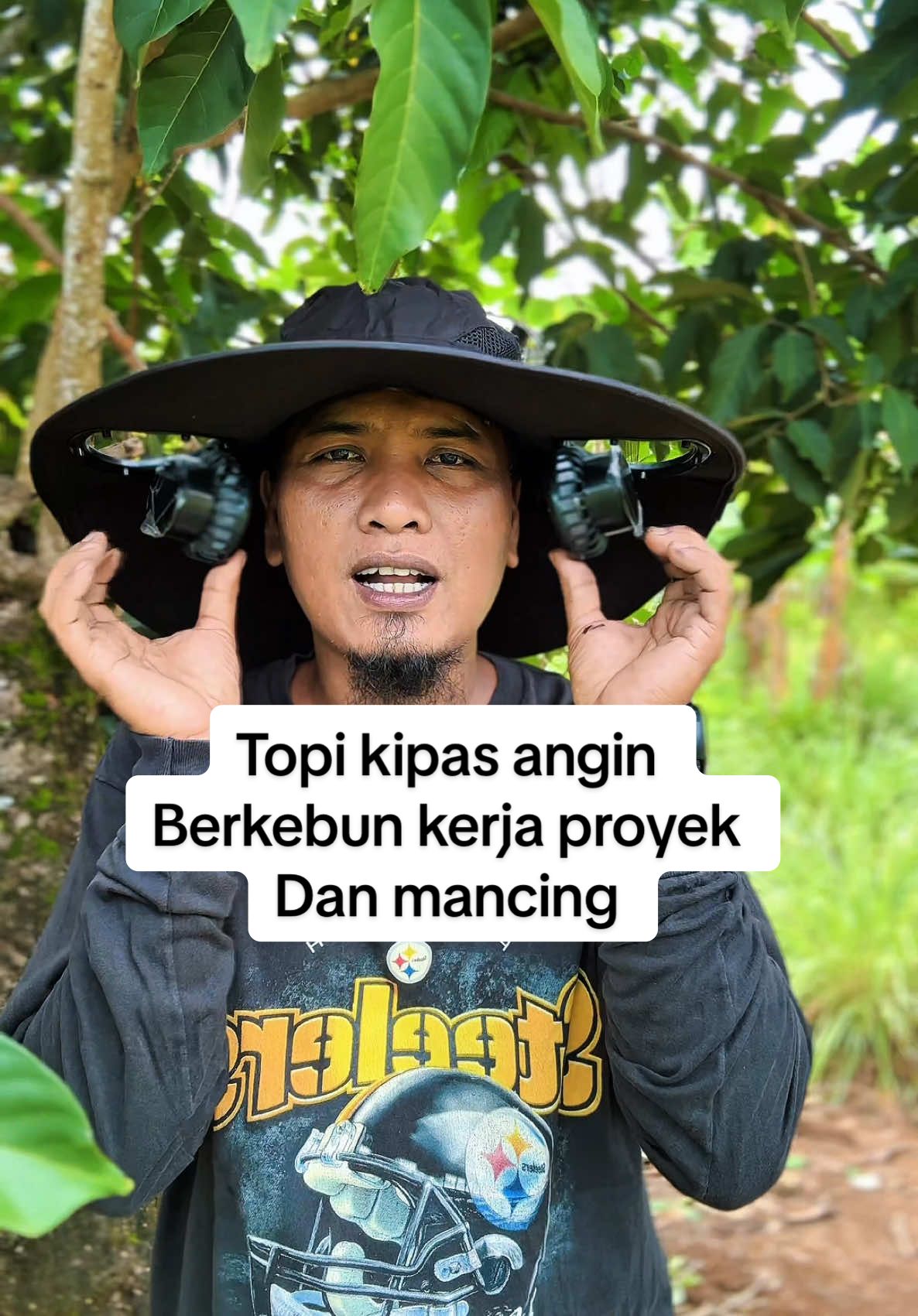 Topi kipas angin tenaga surya buat kerja,berkebun dan mancing #topimancing #topikipasangin #topiberkebun 