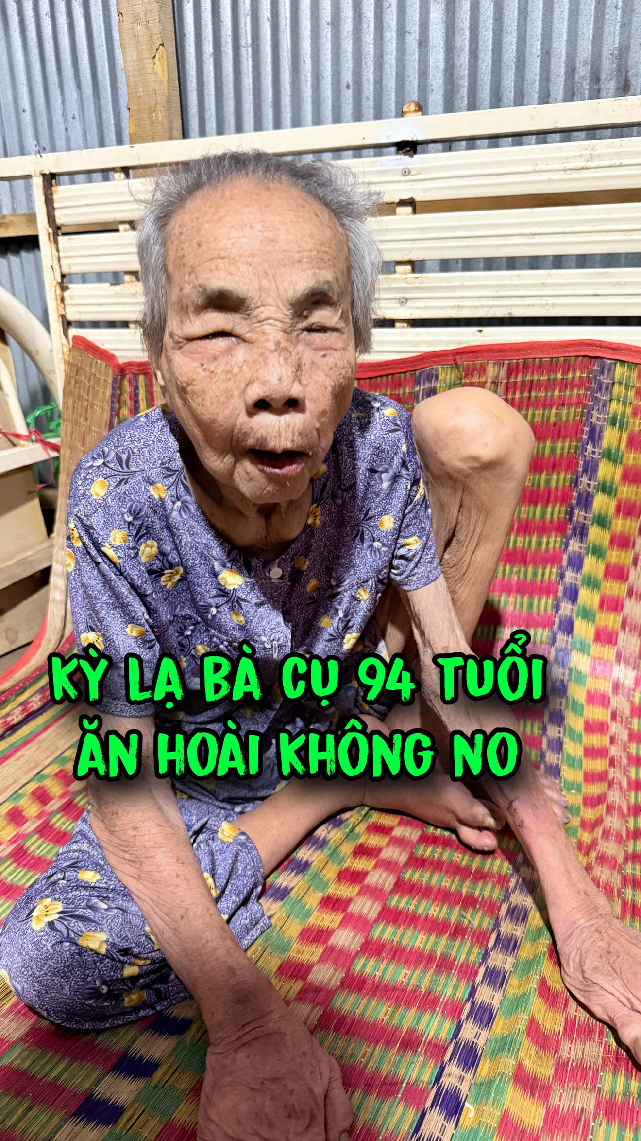 ớn lạnh cụ bà 95 tuổi chéc đi sống lao ăn hoài không biết no #mơkhờ #tuấnlaivung6789 