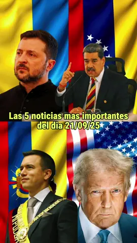 Las 5 noticias más importantes del día 21/09/25 #noticiastiktok #breakingnews #fyp #rusia #noticiasen1minuto 