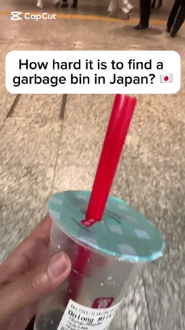 Hard to find a trash bin, yet still a very clean country! 🇯🇵🇯🇵 #fyp #japan #discipline 