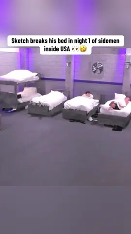 No way sketch just broke his bed in night 1 of sidemen inside 👀🤣 #sidemen #sidemensunday #fyp #foryou #sketch 