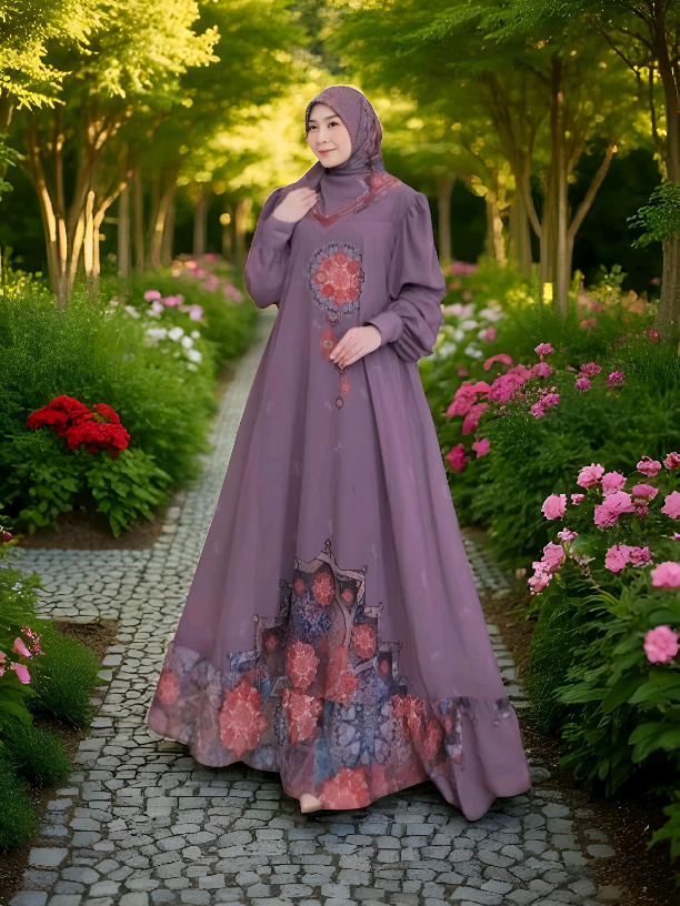 Maira Maxy Set bahan ceruty babydol printing premium Hijab voal Segiempat Dress Wanita Muslim Motif Mewah Zipper Belakang Dewasa Cantik Panjang Pesta Nyaman#dress#dresswanita#setbabydoll#dressprinting#asiaofficialstore 