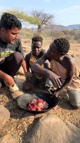 “Food fight before the food is ready 😂🔥” “Our favorite duo Chaba & Dudukwe are at it again 🤣 this time fighting for food even before it’s cooked! Their friendship = endless comedy 😆🍲.” #chaba #dudukwe #TribalLifeFun #FoodFightVibes #HunterFriends