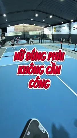 🙆‍♀️Nữ Đứng chỉ cần reset là đủ? #pickleball #pickleballvietnam #pickleballislife 