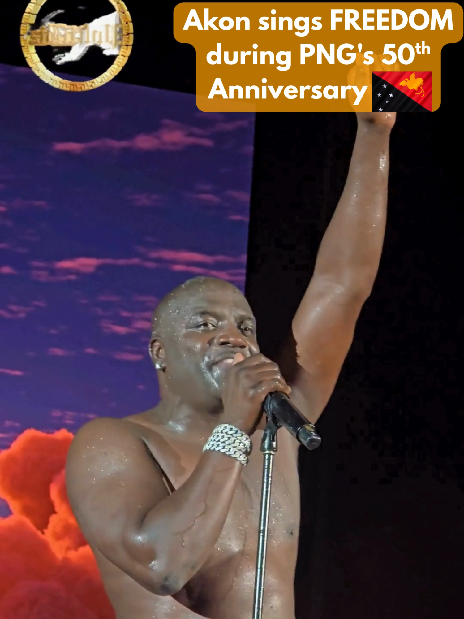 🇵🇬Akon performs at PNG's 50th Independence Anniversary with live concert in Port Moresby 🇵🇬 #papuanewguinea #akoninpng #akon #senegalaise_tik_tok #png50thindependence #AkonFreedom #PNG50