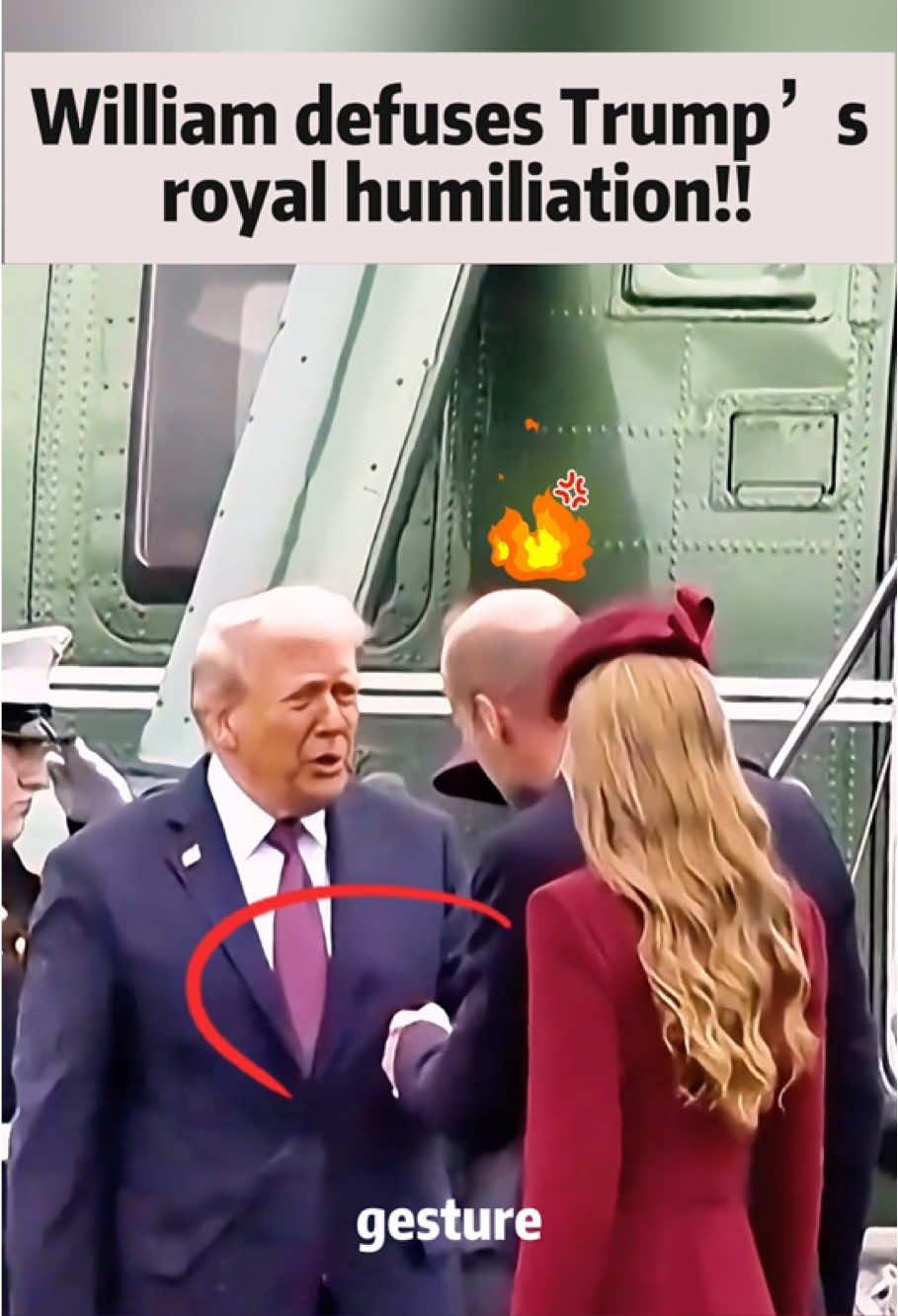 William defuses Trump’s royal humiliation!!#fyp #fypシ #usa_tiktok #celebrity #royal  