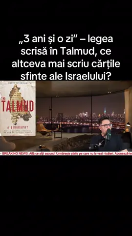 „3 ani și o zi” – legea scrisă în Talmud, ce altceva mai scriu cărțile sfinte ale Israelului? #stiriromania #fyp #unumihai #breakingnews #stiri 