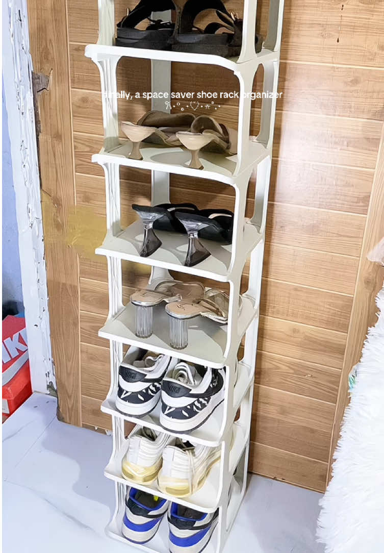 FINALLY!! tagal ko na naghahanap nitooo. 🥰 Space saver shoe rack! #shoerack #shoerackorganizer #multitiershoerack #shoeorganizer #trending 